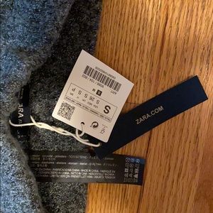 Knit grey wide leg pants